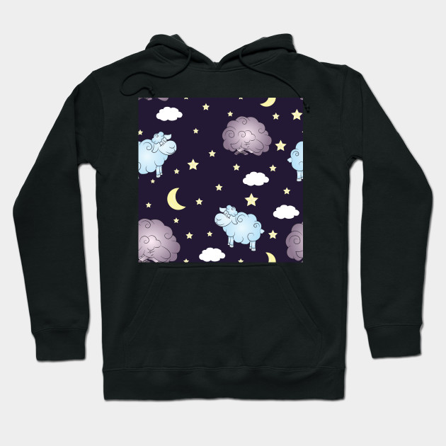 Childish Night Clouds Pattern